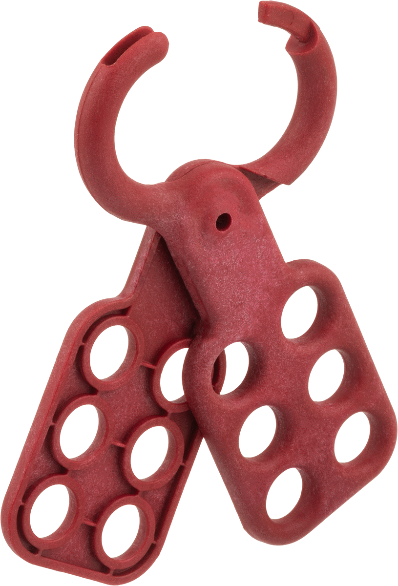 İletken Olmayan Kilitleme Mandalı, 1“ Dikey x 1” Yatay Boşluk, 3/8" Mandal Kalınlığı