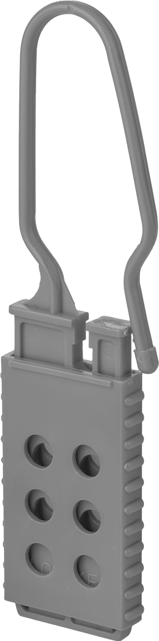 İletken Olmayan Kilitleme Mandalı, 3-1/2“ Dikey x 1-1/4” Yatay Boşluk, 3/8" Mandal Kalınlığı