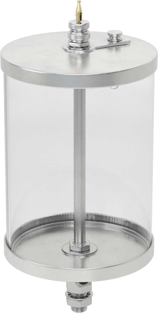 Akış Ayar Valfli Yağ Dağıtıcı, Uzaktan Erişim, 1/8 NPTF Dişi Çıkış, 64 oz. Kapasite