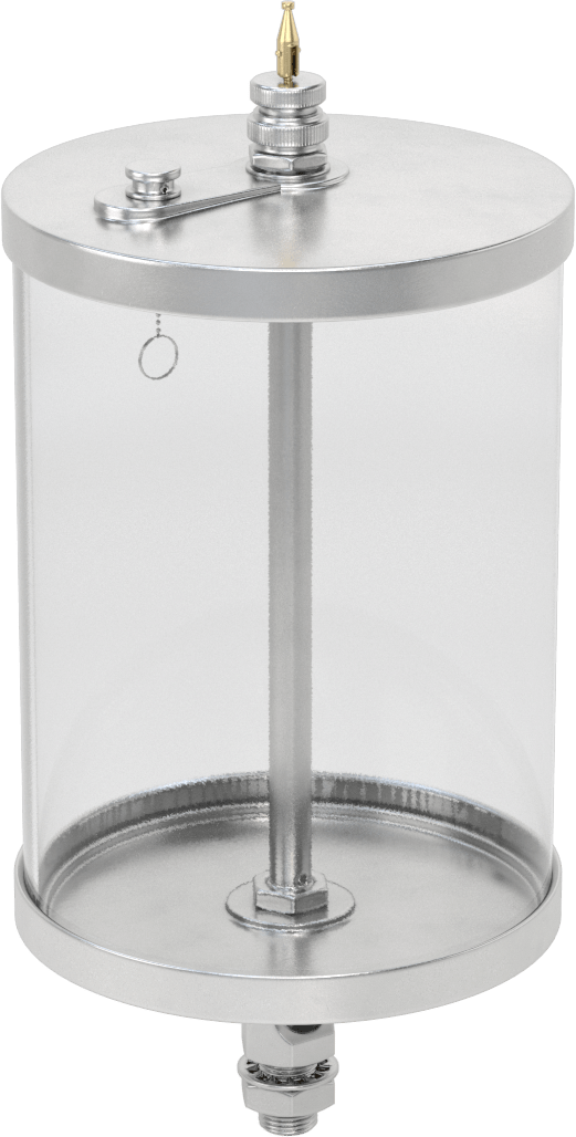 Akış Ayar Valfli Yağ Dağıtıcı, Uzaktan Erişim, 1/8 NPTF Dişi Çıkış, 64 oz. Kapasite