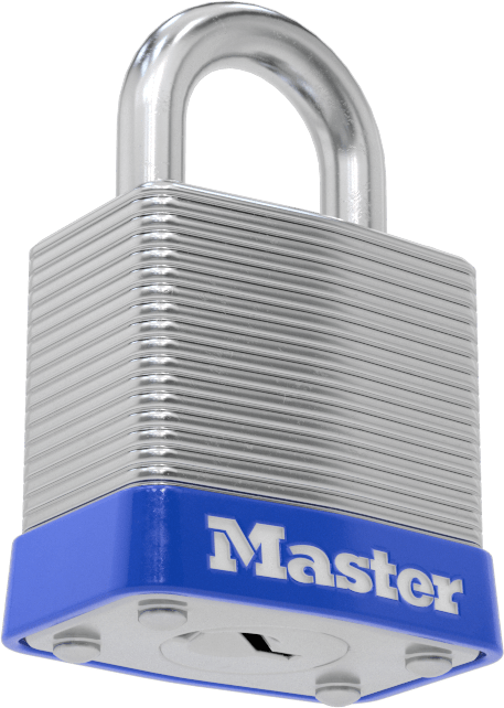 Lamine Çelik Gövdeli Asma Kilit, Master Lock 7 Ana Anahtarlı, 9/16" Dikey Boşluk ile