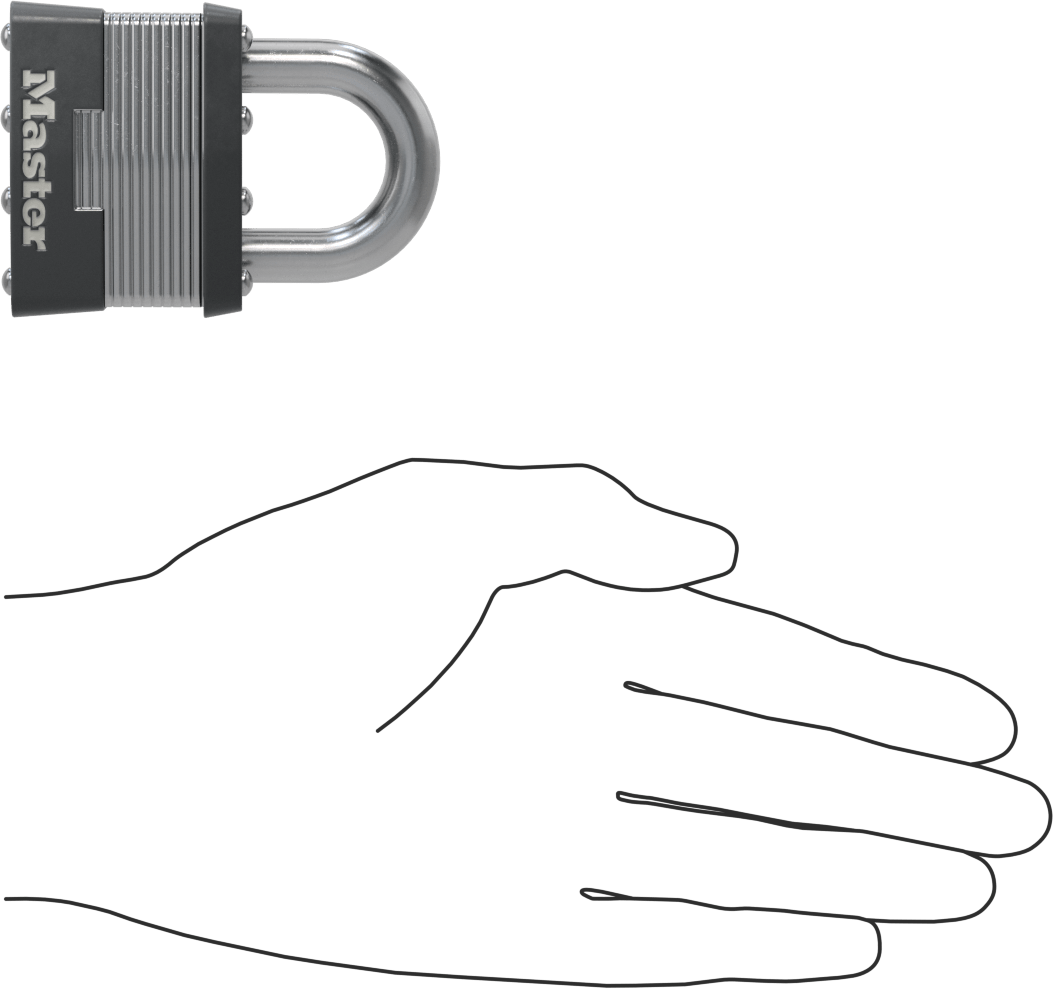 Lamine Çelik Gövdeli Asma Kilit, Master Lock 5, 1" Dikey Kelepçe Boşluğu