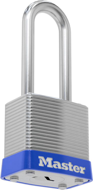 Lamine Çelik Gövdeli Asma Kilit, #P734'e göre anahtarlanmış Master Lock 7, 1-1/2" Dikey Boşluk