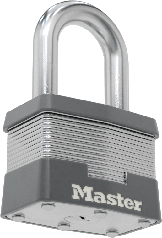 Lamine Çelik Gövdeli Asma Kilit, Master Lock 5, #A243 Numaralı Anahtarla, 1-1/2" Dikey Boşluk