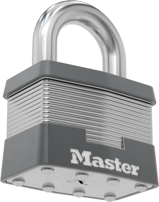 Lamine Çelik Gövdeli Asma Kilit, Master Lock 5, ana anahtarlı, 1" dikey açıklık