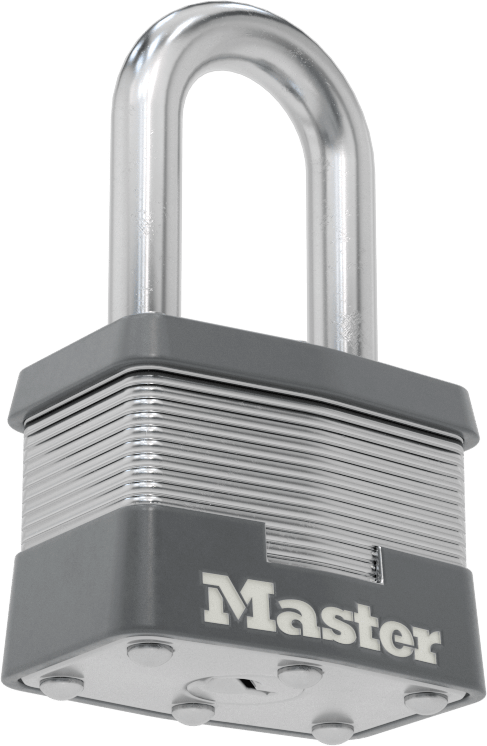 Lamine Çelik Gövdeli Asma Kilit, Master Lock 1, #2110'a Uygun Anahtar, 1-1/2" Dikey Boşluk