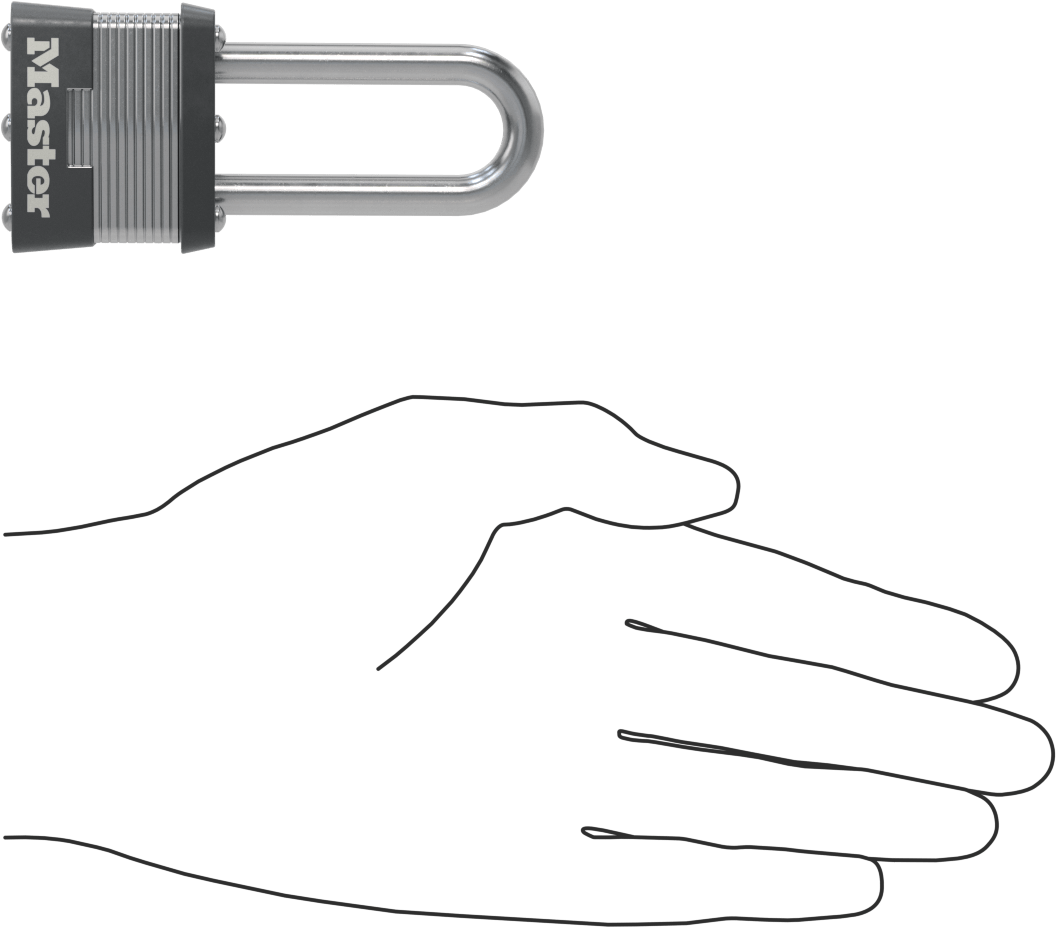 Lamine Çelik Gövdeli Asma Kilit, Master Lock 3, 2" Dikey Kelepçe Boşluğu