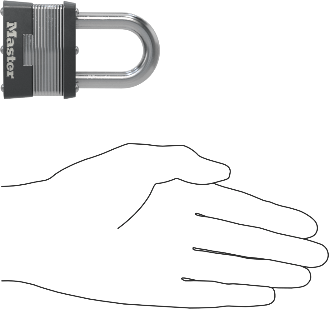 Lamine Çelik Gövdeli Asma Kilit, Master Lock 5 Aynı Anahtarlı, 1-1/2" Dikey Boşluk ile