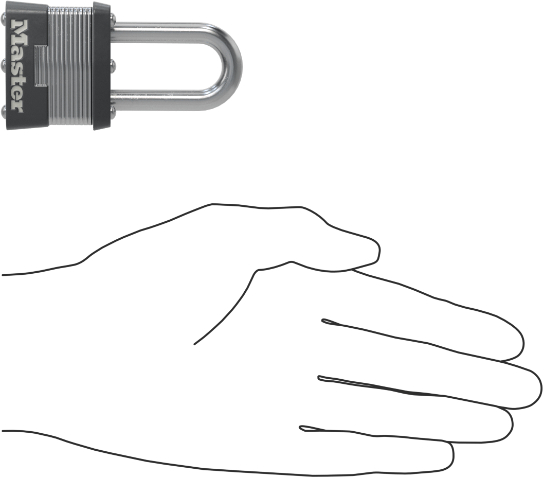Lamine Çelik Gövdeli Asma Kilit, Master Lock 3, #0464'e Uygun, 1-1/2" Dikey Boşluk