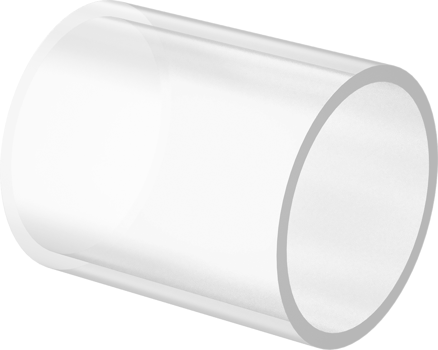 Basınç Dereceli Borosilikat Cam Tüp, 5-1/2" OD, 5" ID, 7" Uzunluk