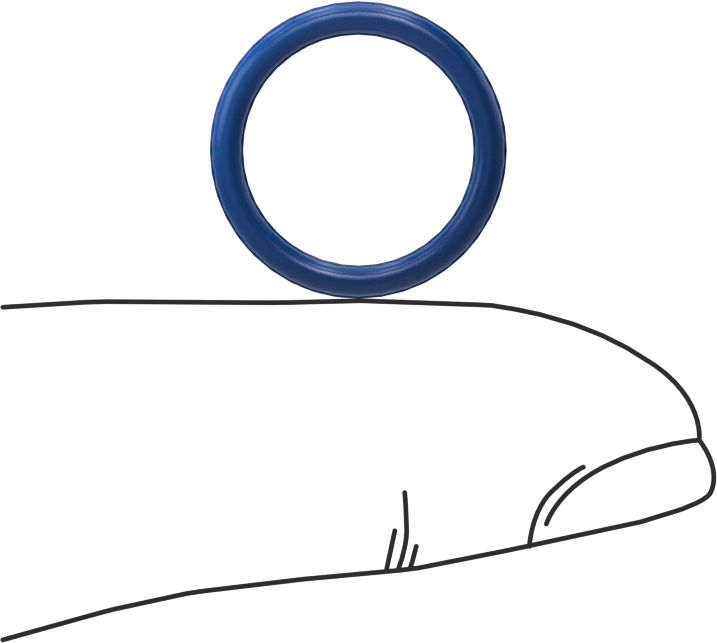 Yağa Dayanıklı Metal ve X-Ray ile Tespit Edilebilir O-Ring, Buna-N, 1/16 Kesirli Genişlik, Dash Numarası 014