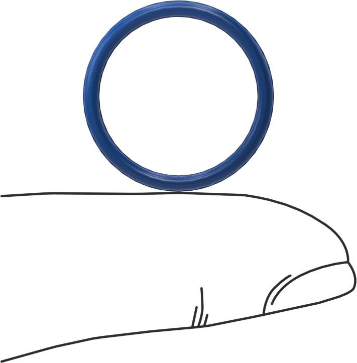 Yağa Dayanıklı Metal ve X-Ray ile Tespit Edilebilir O-Ring, Buna-N, 1/16 Kesirli Genişlik, Dash Numarası 017
