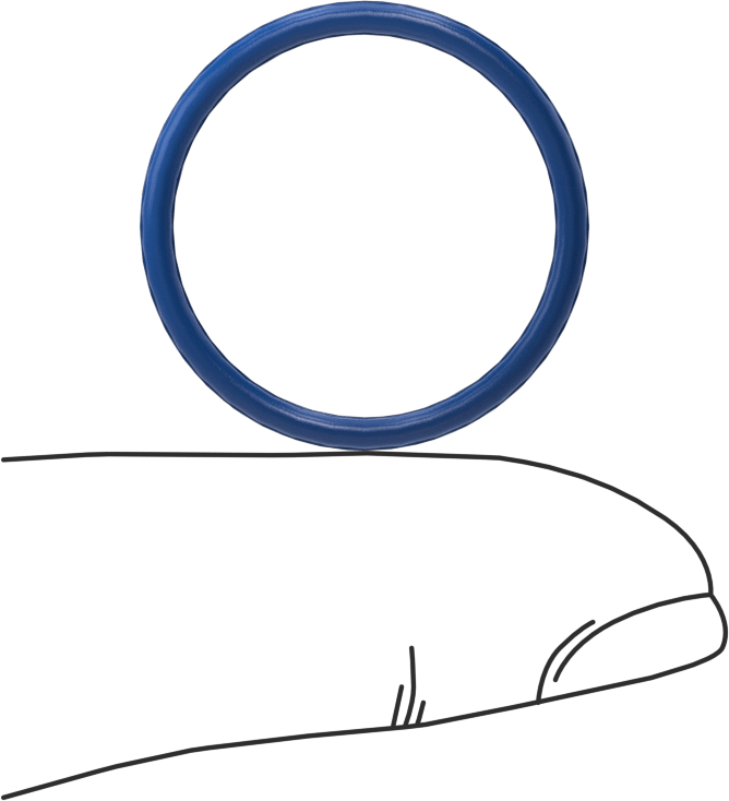 Yağa Dayanıklı Metal ve X-Ray ile Tespit Edilebilir O-Ring, Buna-N, 1/16 Kesirli Genişlik, Dash Numarası 019