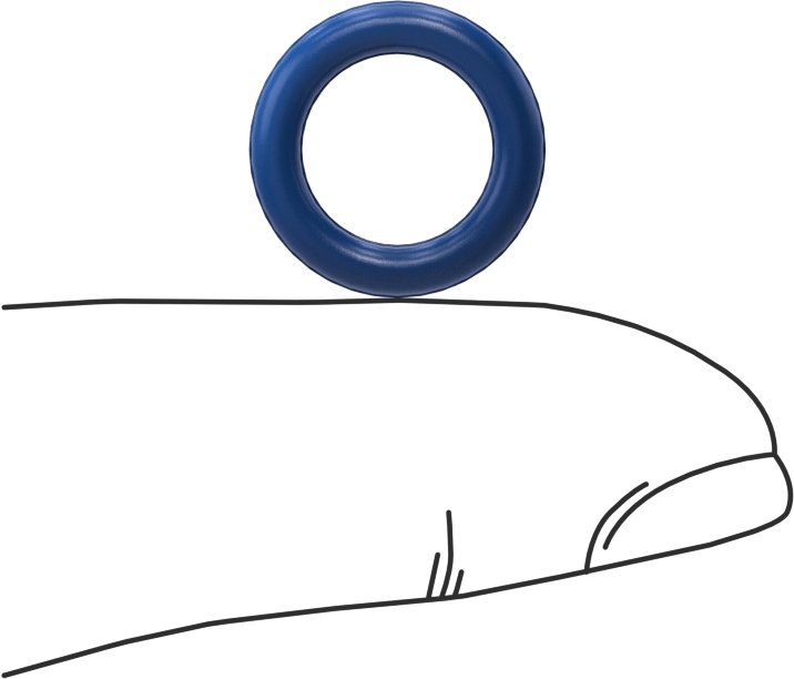 Yağa Dayanıklı Metal ve X-Ray ile Tespit Edilebilir O-Ring, Buna-N, 3/32 Kesirli Genişlik, Dash Numarası 110