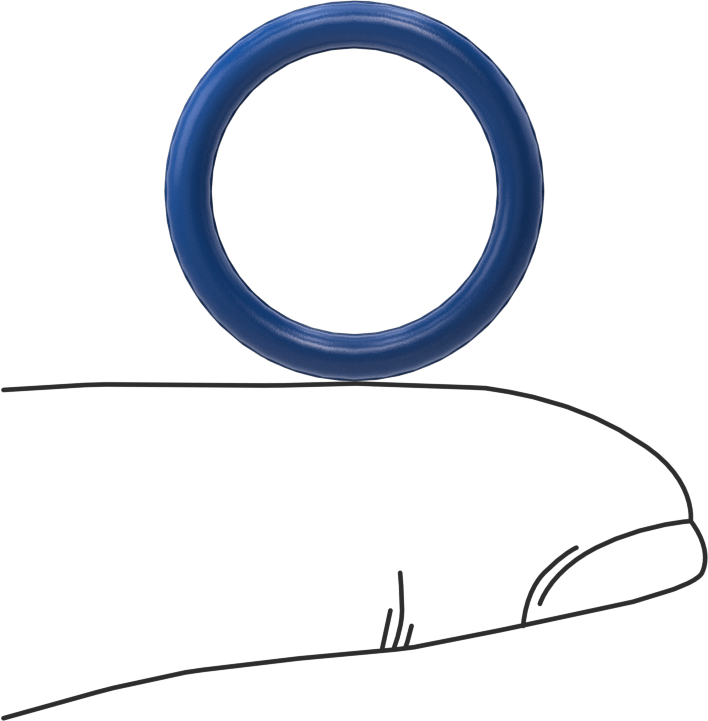 Yağa Dayanıklı Metal ve X-Ray ile Tespit Edilebilir O-Ring, Buna-N, 3/32 Kesirli Genişlik, Dash Numarası 114