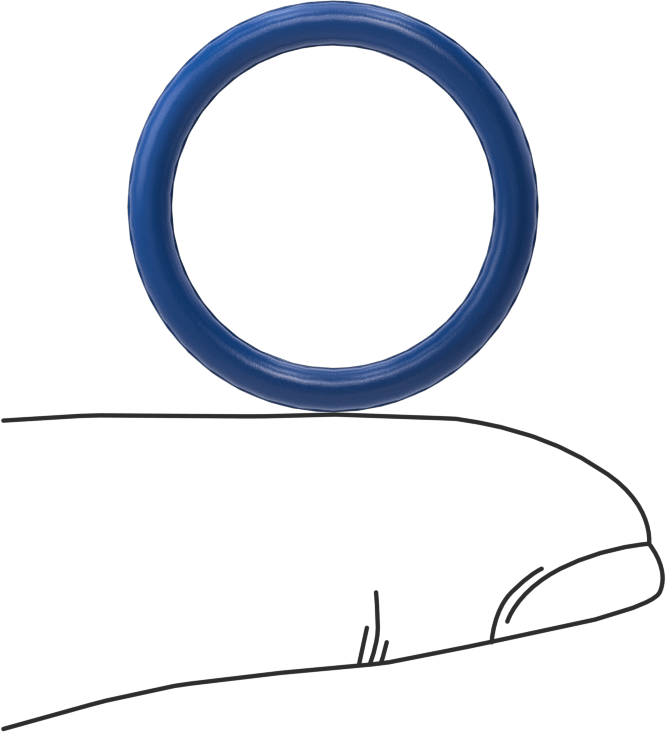 Yağa Dayanıklı Metal ve X-Ray ile Tespit Edilebilir O-Ring, Buna-N, 3/32 Kesirli Genişlik, Dash Numarası 116
