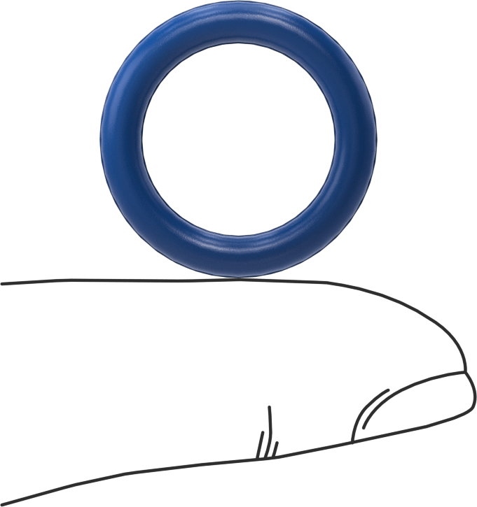 Yağa Dayanıklı Metal ve X-Ray ile Tespit Edilebilir O-Ring, Buna-N, 1/8 Kesirli Genişlik, Dash Numara 208