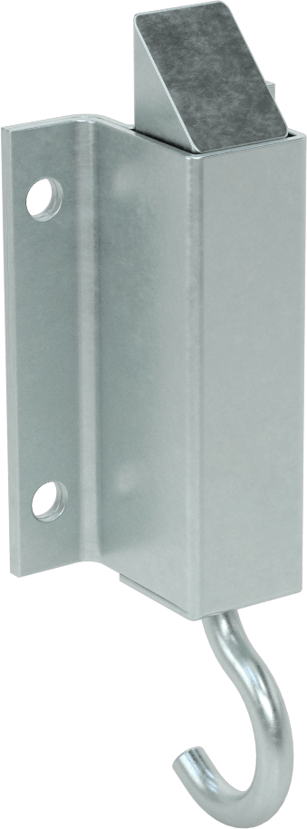 Yaylı Kayar Cıvata Mandalı, Kanca Çekmeli, Ofset Cıvata ile, 3/4" Çıkıntı