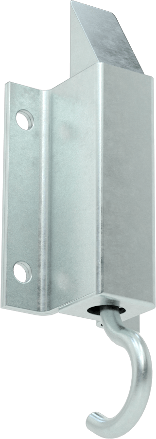 Yaylı Kayar Cıvata Mandalı, Kanca Çekmeli, Ofset Cıvata ile, 1-1/4" Çıkıntı
