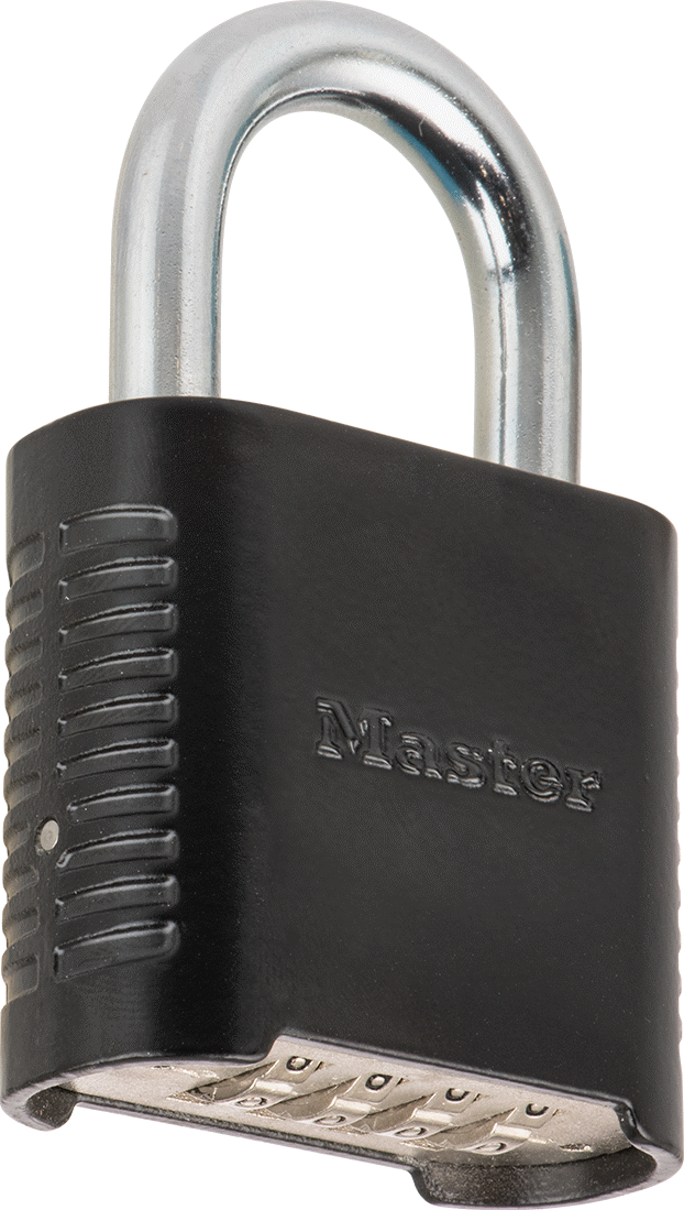 Sıfırlanabilir Şifreli Asma Kilit, Çift Kilitli Kelepçe, Katı Çinko Gövde, Master Lock 878