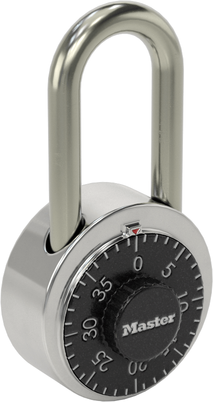 Kombinasyon Asma Kilit, Master Lock 1500, 1-1/2" Dikey Kelepçe Boşluğu