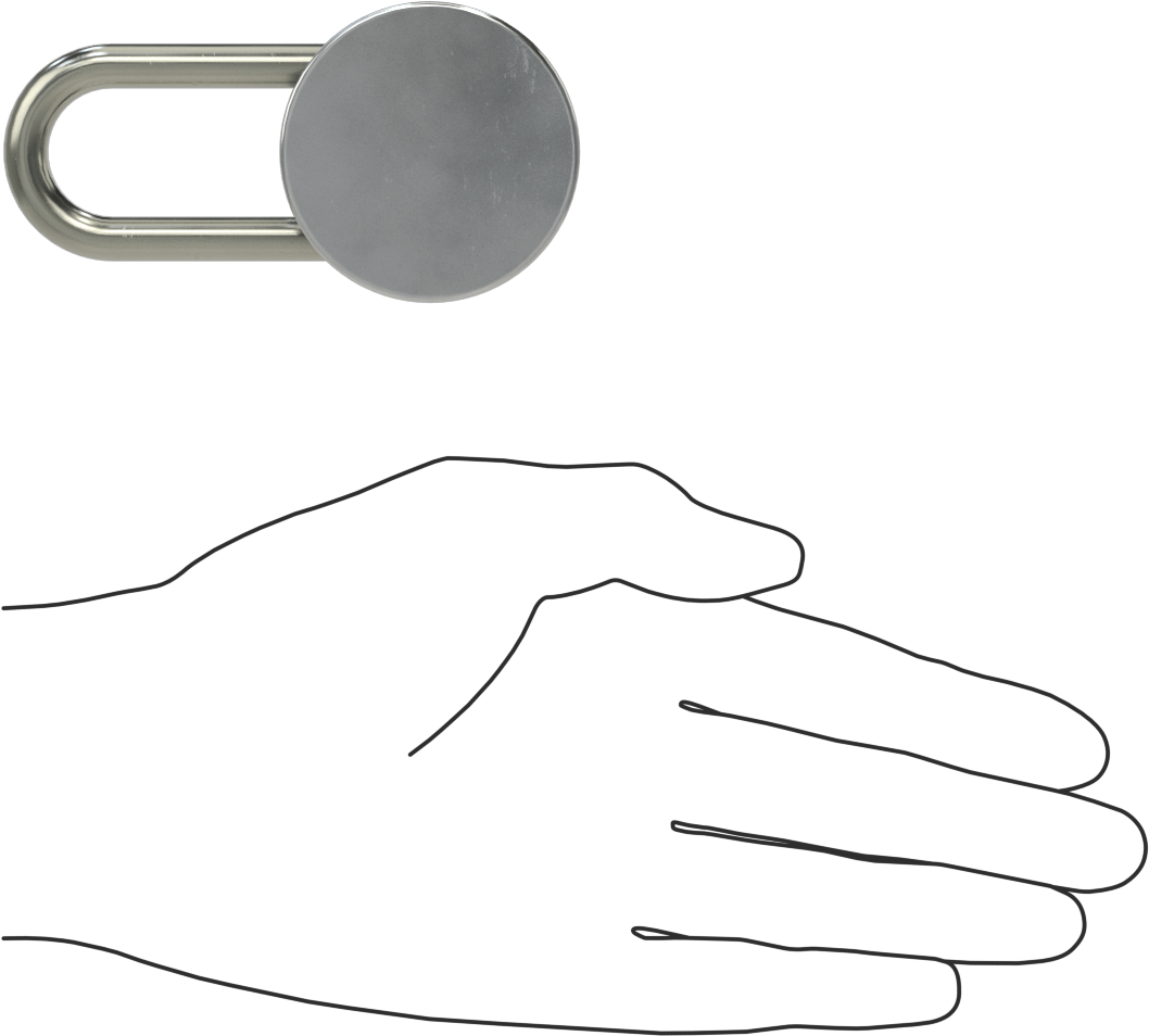 Kombinasyon Asma Kilit, Master Lock 1500, 1-1/2" Dikey Kelepçe Boşluğu