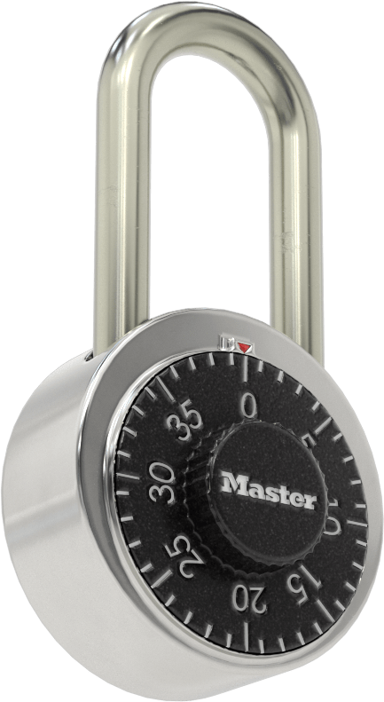 Kombinasyon Asma Kilit, Master Lock 1500, 1-1/2" Dikey Kelepçe Boşluğu