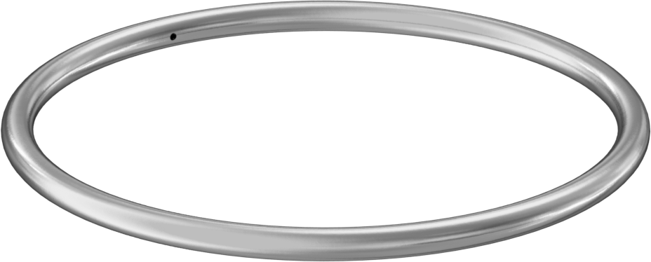 Yağa Dayanıklı Aşırı Basınçlı Paslanmaz Çelik O-Ring, 1-1/8" Kesirli İç Çap, 1,126" Gerçek İç Çap