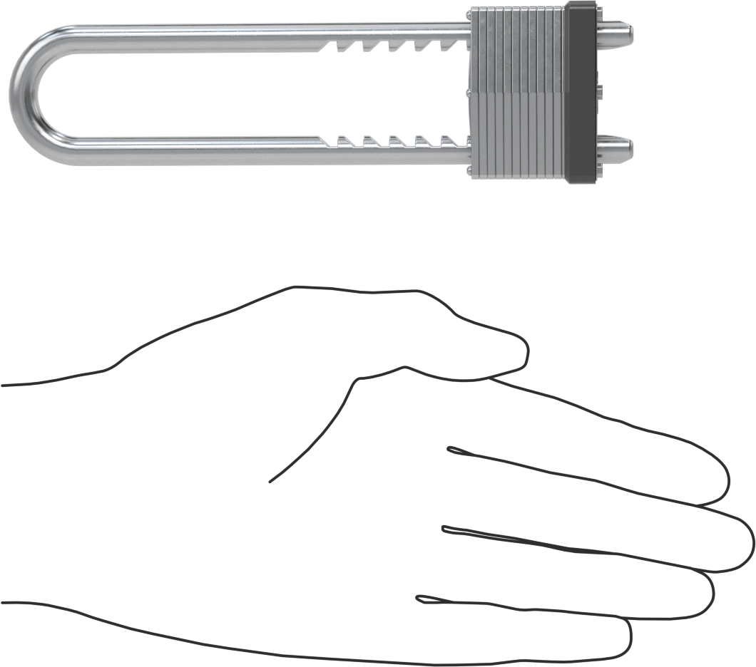 Ayarlanabilir Boşluklu Asma Kilit, Lamine Çelik Gövde ile, Master Lock 517
