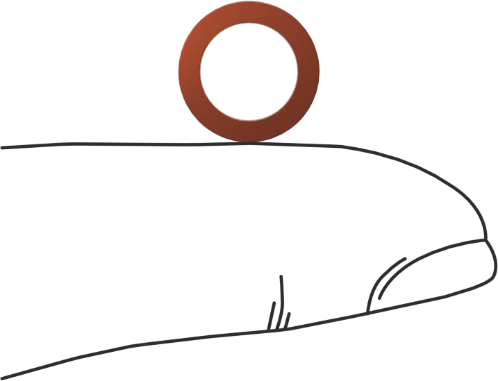 Kare Profilli Yüksek Sıcaklık Silikon O-Ring, 1/16 Kesirli Genişlik, Dash Numarası 011