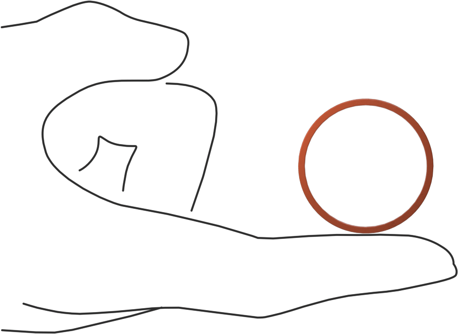 Kare Profilli Yüksek Sıcaklık Silikon O-Ring, 1/16 Kesirli Genişlik, Dash No. 026