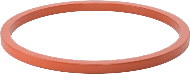 Kare Profilli Yüksek Sıcaklık Silikon O-Ring, 1/16 Kesirli Genişlik, Dash No. 026