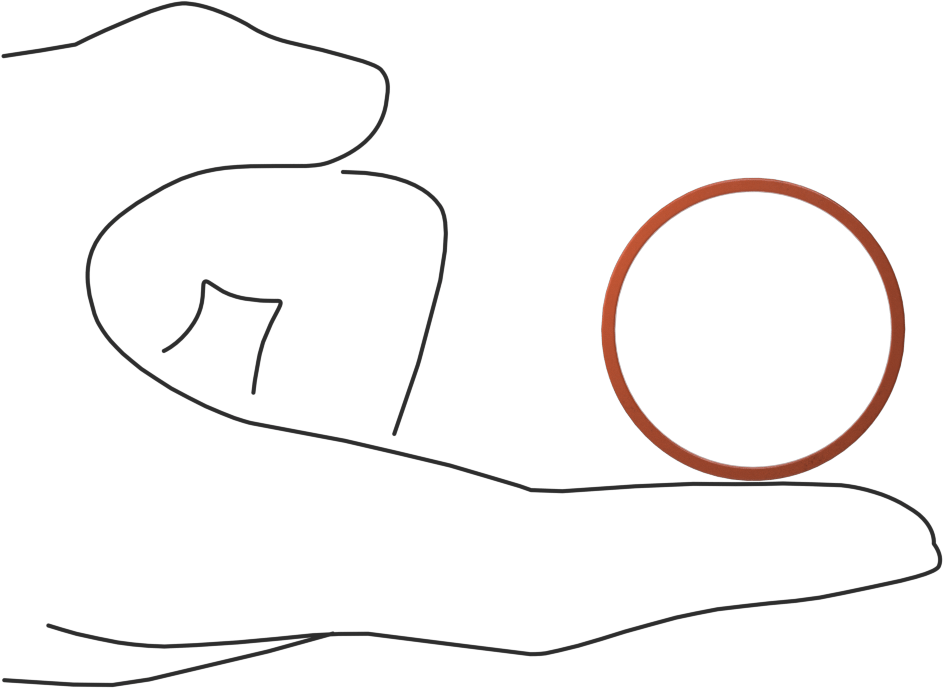 Kare Profilli Yüksek Sıcaklık Silikon O-Ring, 1/16 Kesirli Genişlik, Dash Numarası 028