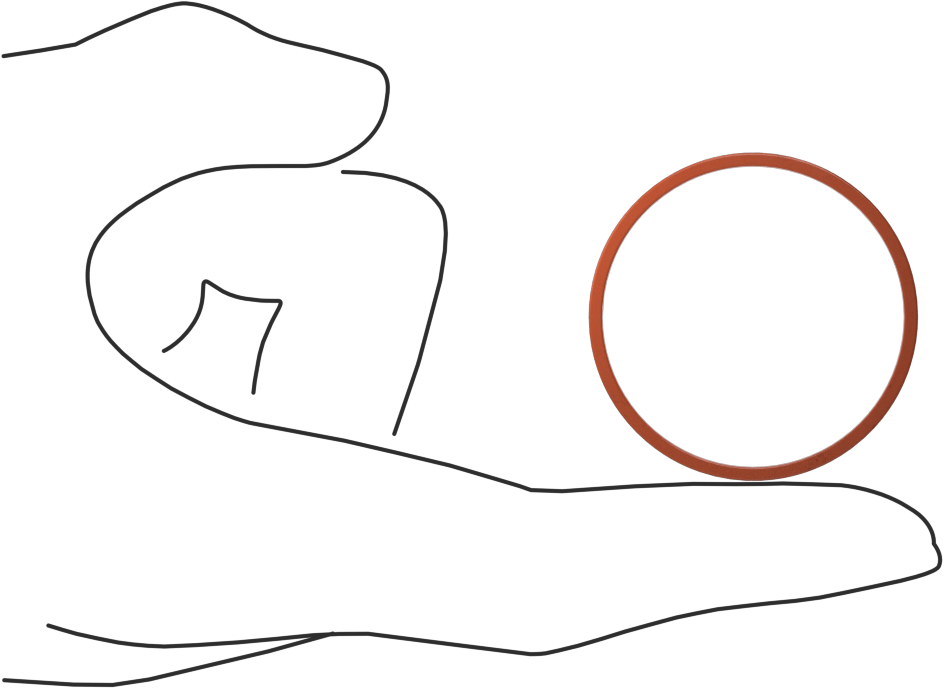 Kare Profilli Yüksek Sıcaklık Silikon O-Ring, 1/16 Kesirli Genişlik, Dash No. 029
