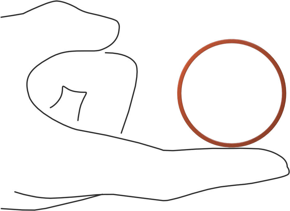 Kare Profilli Yüksek Sıcaklık Silikon O-Ring, 1/16 Kesirli Genişlik, Dash Numarası 030