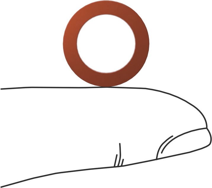 Kare Profilli Yüksek Sıcaklık Silikon O-Ring, 3/32 Kesirli Genişlik, Dash No. 111