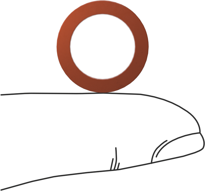 Kare Profilli Yüksek Sıcaklık Silikon O-Ring, 3/32 Kesirli Genişlik, Dash No. 112