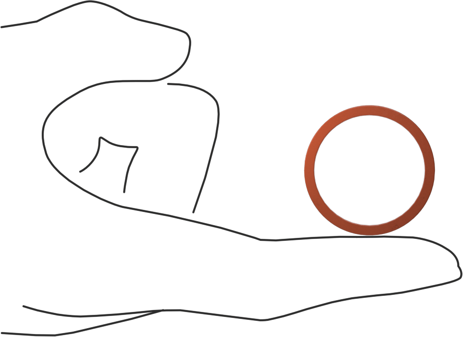 Kare Profilli Yüksek Sıcaklık Silikon O-Ring, 3/32 Kesirli Genişlik, Dash No. 122