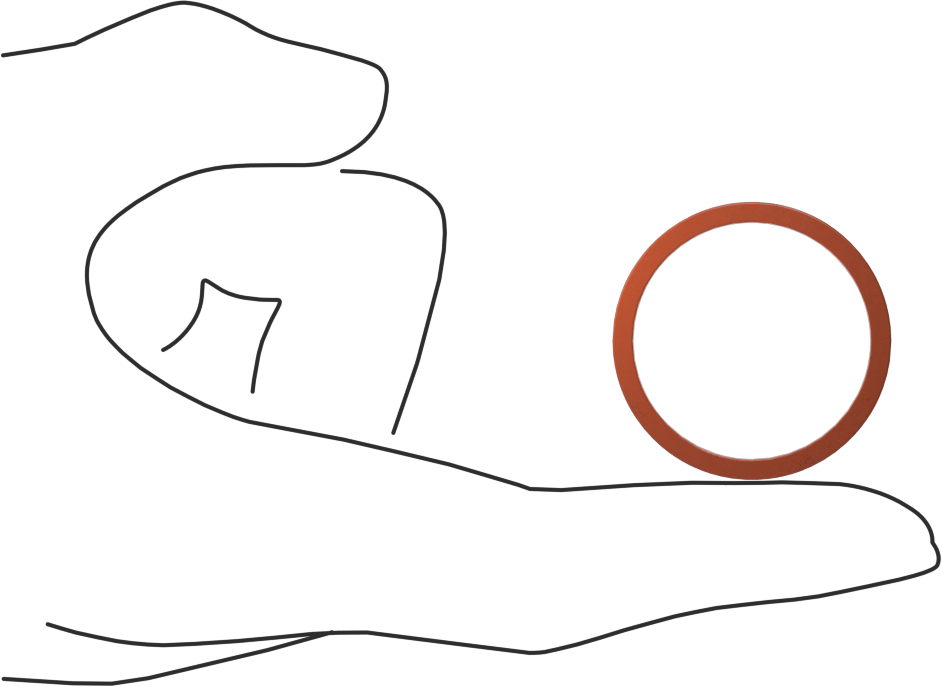 Kare Profilli Yüksek Sıcaklık Silikon O-Ring, 3/32 Kesirli Genişlik, Dash No. 123