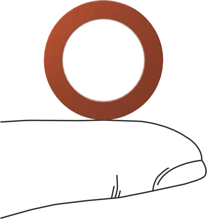 Kare Profilli Yüksek Sıcaklık Silikon O-Ring, 1/8 Kesirli Genişlik, Dash Numara 208
