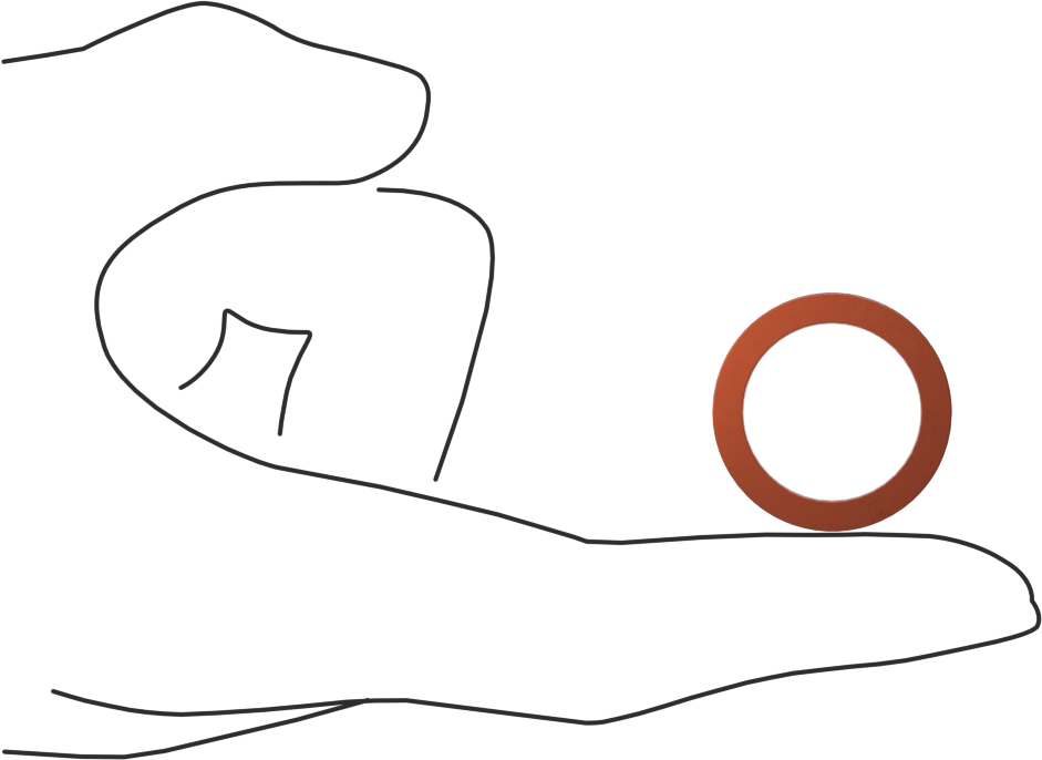 Kare Profilli Yüksek Sıcaklık Silikon O-Ring, 1/8 Kesirli Genişlik, Dash No. 211