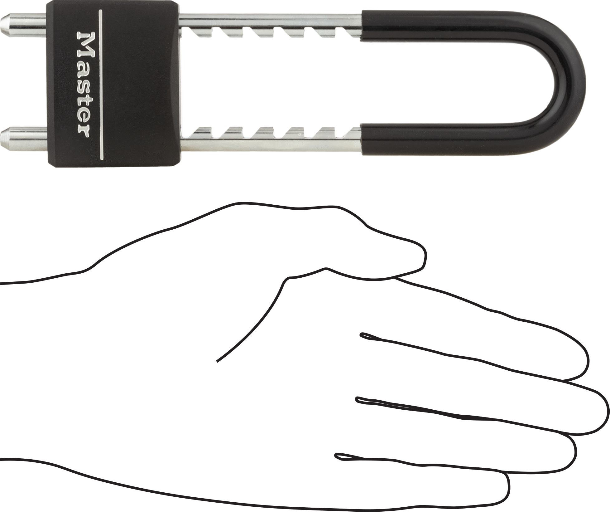 Ayarlanabilir Boşluklu Asma Kilit, Sağlam Çelik Gövde, Master Lock 527
