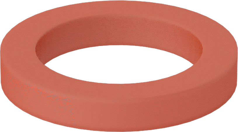 Kare Profilli Yüksek Sıcaklık Silikon O-Ring, 3/32 Kesirli Genişlik, Dash No. 105