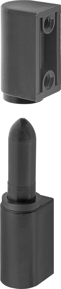 Delikli Dar Profilli Kaldırmalı Menteşeler, Plastik, Yan Montaj, 1-5/8“ x 3/4” Yapraklar