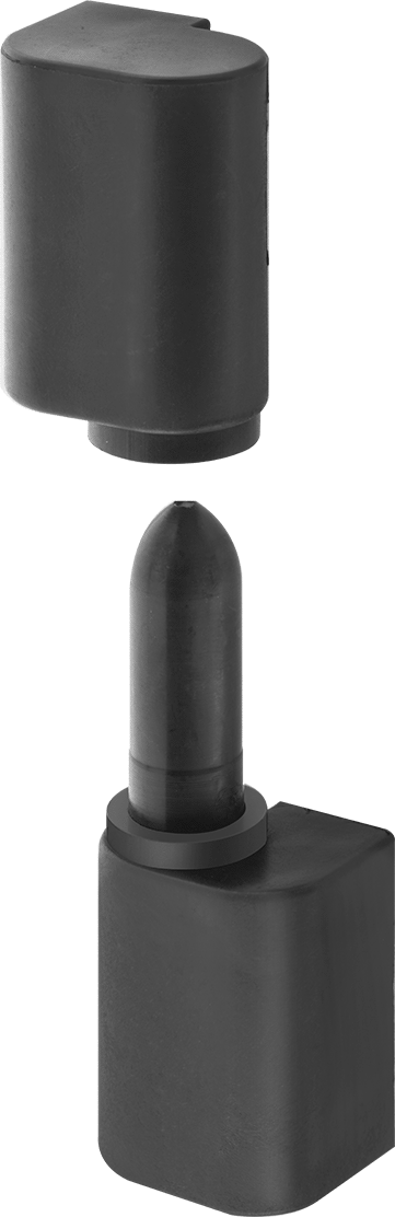 Delikli Dar Profilli Kaldırmalı Menteşeler, Plastik, Sağ Taraf Montajı, 1-5/8“ x 3/4” Yapraklar