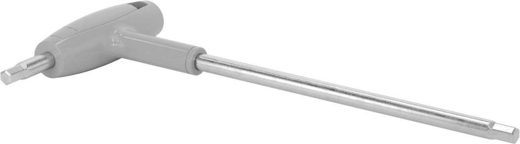 Yüksek Kaldıraçlı Paslanmaz Çelik T-Saplı Altıgen Anahtar, 1/4" Tahrik Boyutu, 9-1/4" Toplam Uzunluk