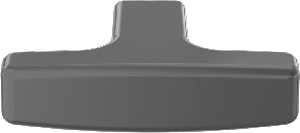Açık Uçlu Çekme Kolu, İki Kollu, M8 x 12 mm Dişli Delik, Plastik Kaplı Alüminyum