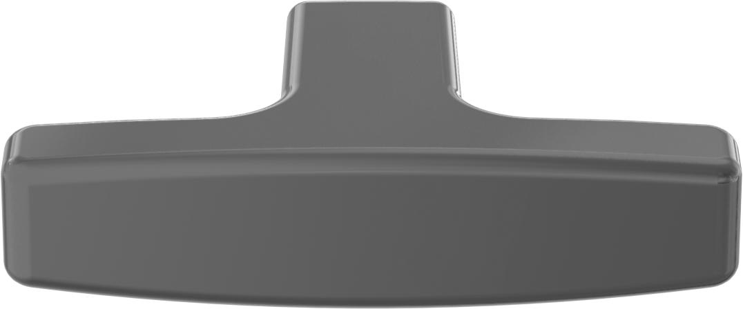 Açık Uçlu Çekme Kolu, İki Kollu, M8 x 16 mm Diş, Plastik Kaplamalı, 37 mm Yükseklikli Başlık