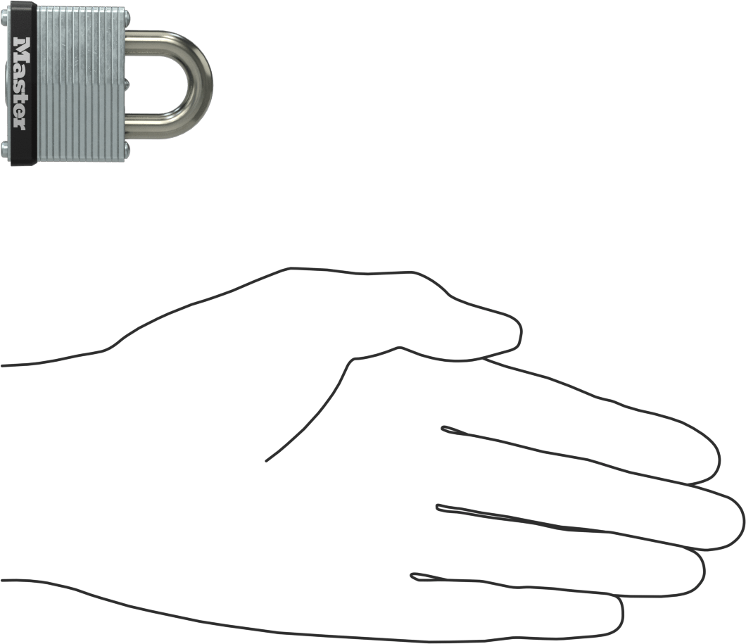 Lamine Çelik Gövdeli Asma Kilit, Master Lock 22, 5/8" Dikey Kelepçe Boşluğu