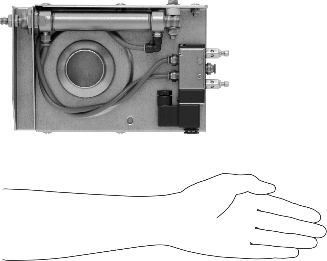 Otomatik Patlama Kapısı, Kanal Boyutu 2, 1-7/8" Erkek Dış Çap